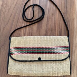 Vintage Rare Asiatic Mercantile Inc Woven Clutch/ Shoulder Bag